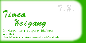 timea weigang business card